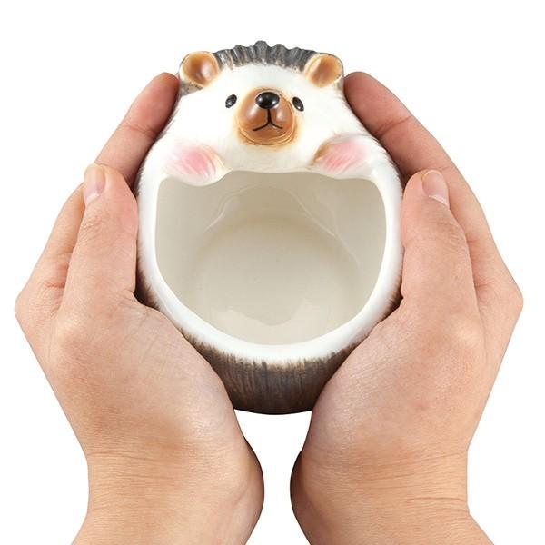 ハグカップ 185ml ハリネズミ マグカップ カフェオレボウル 陶器 食器
