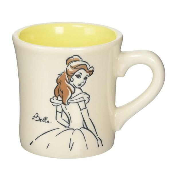 Disney（ディズニー） マグカップ 美女と野獣 ベル スケッチマグ 270ml