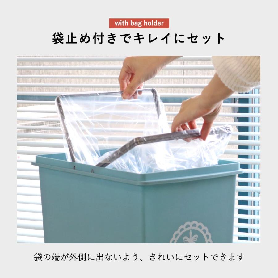 平和工業 ゴミ箱 30L スライドペール ふた付き エッフェル塔 （ ごみ箱