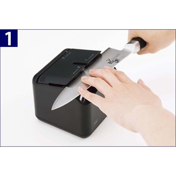 knifeYouLikeシャープナーキット　リトアニア生まれの包丁研ぎ器 貝印 Kai House ザ・シャープナー 電動研ぎ器 （ 包丁研ぎ 研ぎ器 包丁
