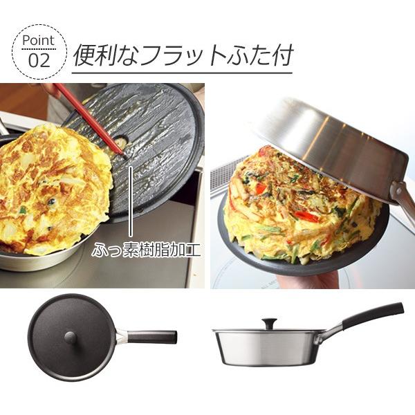 貝印 フライパン O.E.C. 脇雅世 IHフライパン 18cm ふた付 IH対応