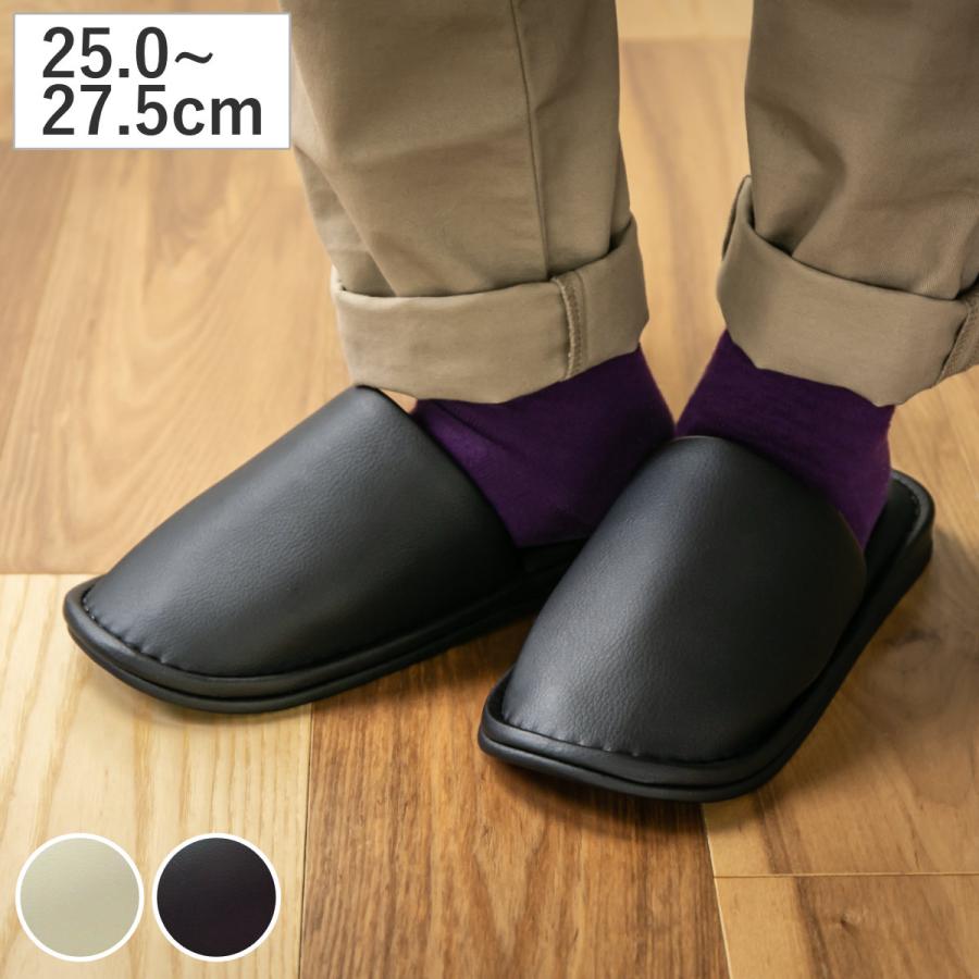 スリッパ マッドビニールレザー Lサイズ （ ルームシューズ ルーム