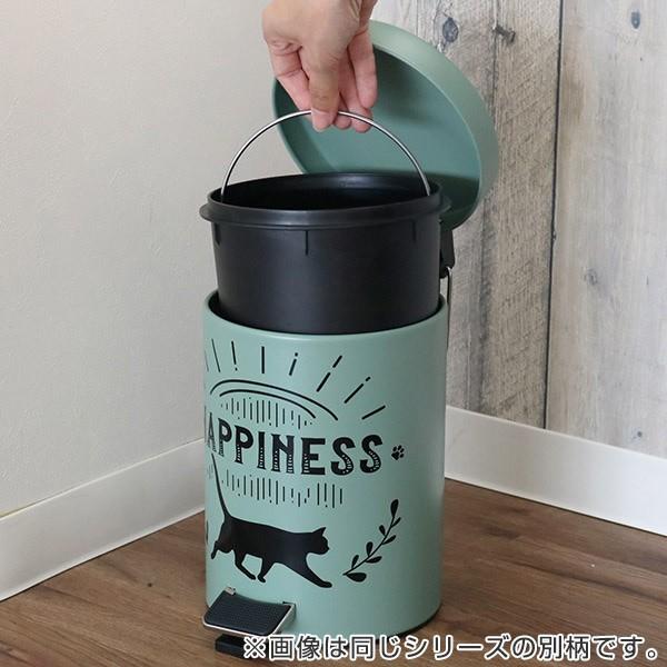 □在庫限り・入荷なし□ ゴミ箱 ネコ ペダル ふた付き 3L シルエット