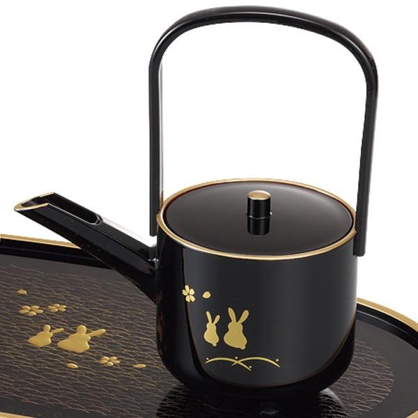 屠蘇器 セット お屠蘇セット 小判型 地紋うさぎ おしゃれ 日本製 （ お