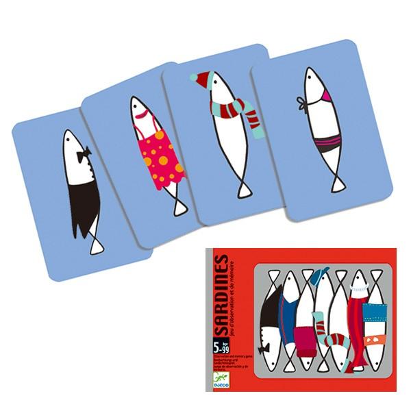 開店祝い ゲーム カードゲーム サーディンズ 子供 知育玩具 ジェコ Djeco カード 魚 絵合わせ 柄合わせ 幼児 Riosmauricio Com