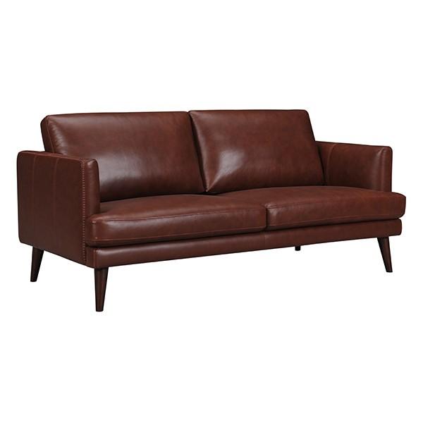 レザーソファ 本革 2人掛け ビンテージ調 幅180cm （ 開梱設置 送料