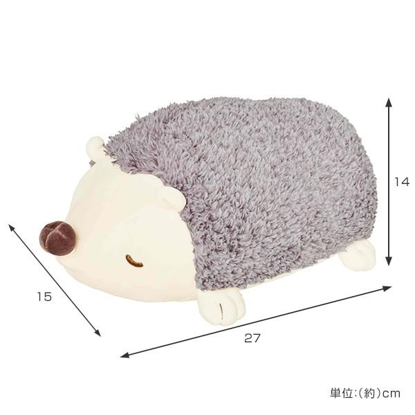 クッション ぬいぐるみ フラッフィーアニマルズ ボルスター ハリネズミ
