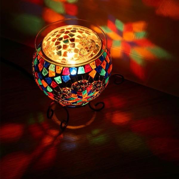 照明 アロマランプ モザイク ガラス ユルドゥズ テーブルランプ コード