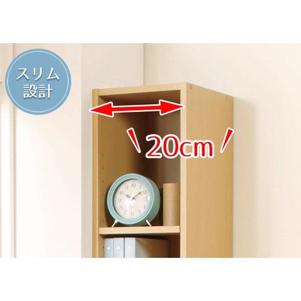 A4収納 スリムラック タワー 深型 幅20cm （ 壁面収納 ラック 書棚