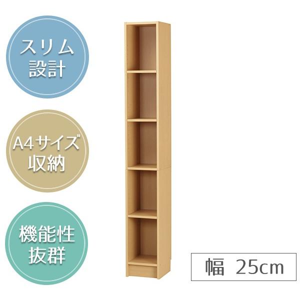 A4収納 スリムラック タワー 深型 幅25cm （ 壁面収納 ラック 書棚