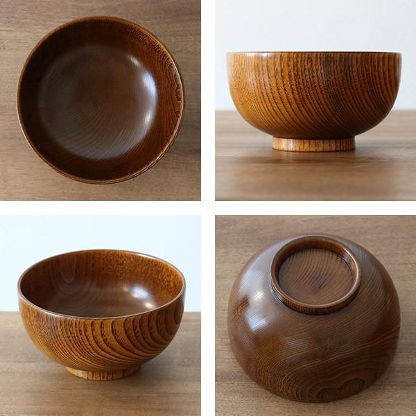 どんぶり 木製 670ml 栗 布袋丼 ミニどんぶり 天然木 食器 同色6個
