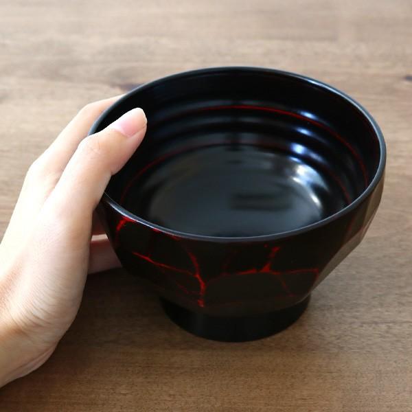 どんぶり 木製 450ml 亀甲丼 漆 丼 天然木 食器 同色6個セット （ 汁椀