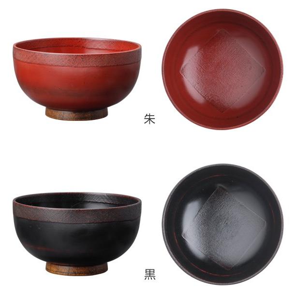 どんぶり 木製 650ml 布張り丼 渕布 漆 丼 天然木 食器 同色6個セット