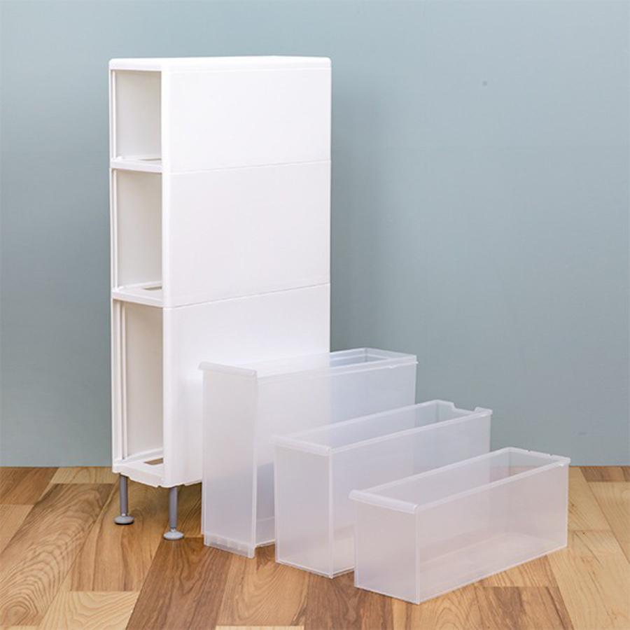 吉川国工業所 隙間収納 洗面所 段差をまたげる隙間ストッカー 3段 幅