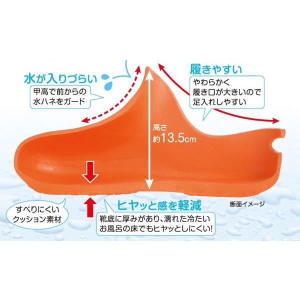 バスシューズ 履き心地のよいお風呂ブーツ （ バスブーツ バススリッパ バスサンダル ）｜livingut｜07