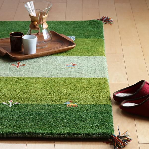 □在庫限り・入荷なし□ ラグ インテリアマット 70×120cm 手織り