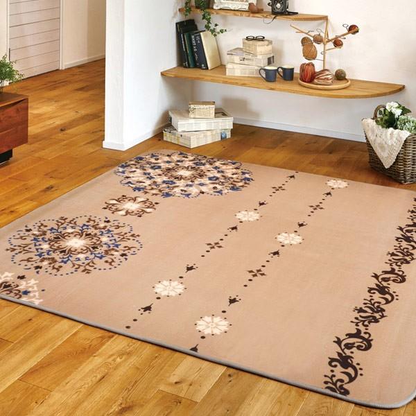 美品即発送★ベージュラグ　シンプル　おしゃれ　新生活　一人暮らし　二人暮らし 美品即発送☆ベージュラグ シンプル おしゃれ 新生活 一人暮らし 二人