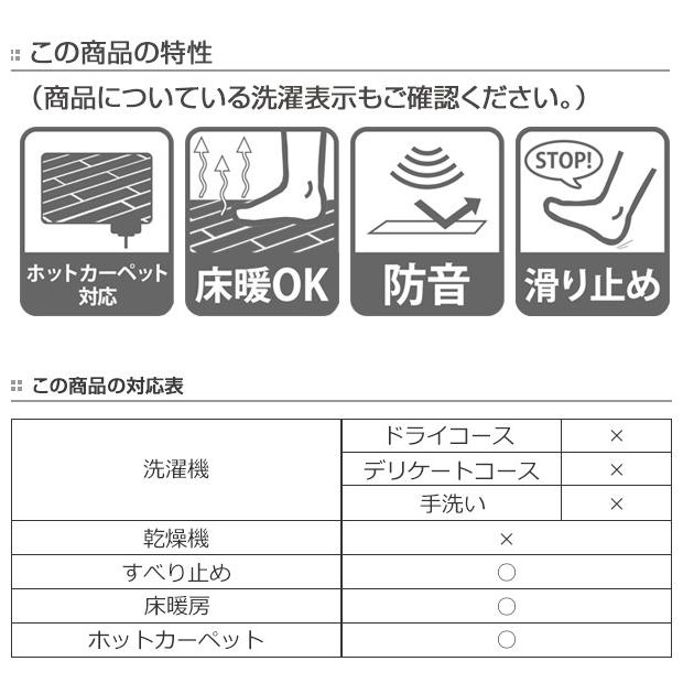 ラグ 厚手 3畳 200×240cm 床暖 ホットカーペット対応 ラグマット 