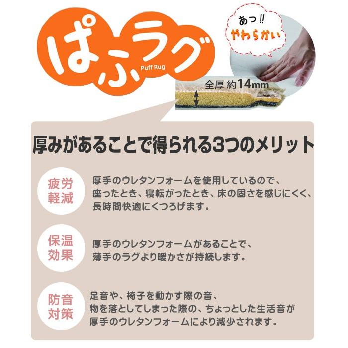 カーペット 厚手 4畳 200×300cm 床暖 ホットカーペット対応 ラグマット