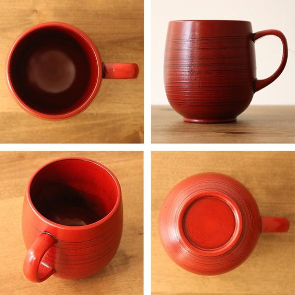 朱色の漆のカップ　2個セット 朱色の漆のカップ 2個セット 輪島塗 フリーカップ -無地- [内面朱色