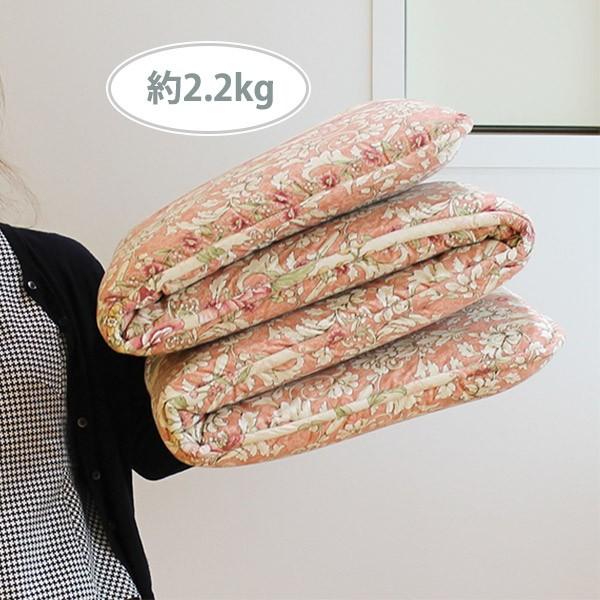 新品 日本製 4つ折り敷き布団 軽い 凹凸 ピンク セミダブル 敷布団