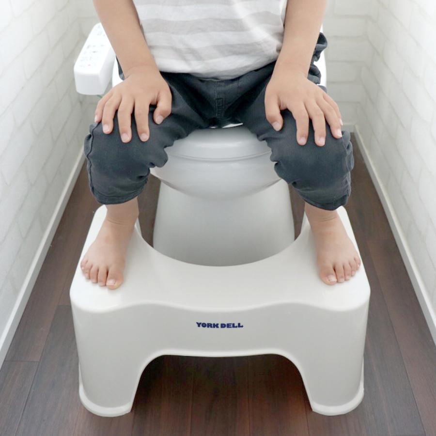 トイレ 踏み台 ヨークデル トイレサポート台 （ トイレ踏み台 トイトレ ステップ台 足置き台 子ども キッズ 幼児 便秘解消 大人 ）（Yahoo!・リビングート ヤフー店）