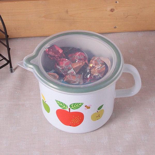 保存容器 ホーロー製 シリコン蓋付き 12cm ロッタキュールホルン