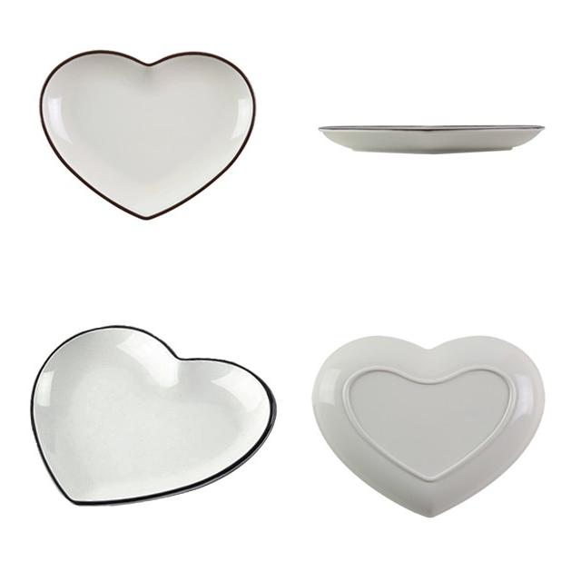 プレート 18cm felice ハート プラスチック 食器 日本製 同色5枚セット