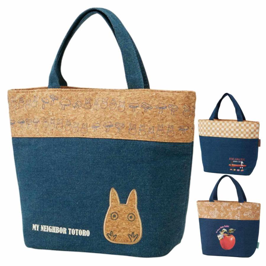 スケーター ランチバッグ 保冷 コルク×デニム キャラクター （ トトロ