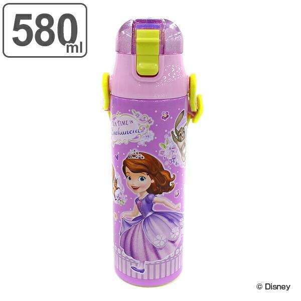 水筒 子供 ちいさなプリンセスソフィア 直飲み ワンプッシュステンレスボトル 580ml ロック付き ステンレス 幼稚園 保育園 保冷 リビングート ヤフー店 通販 Yahoo ショッピング