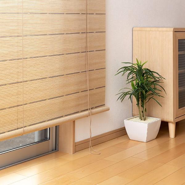 ロールスクリーン 麻 サイズオーダー 幅141〜176×高さ181〜215 smart