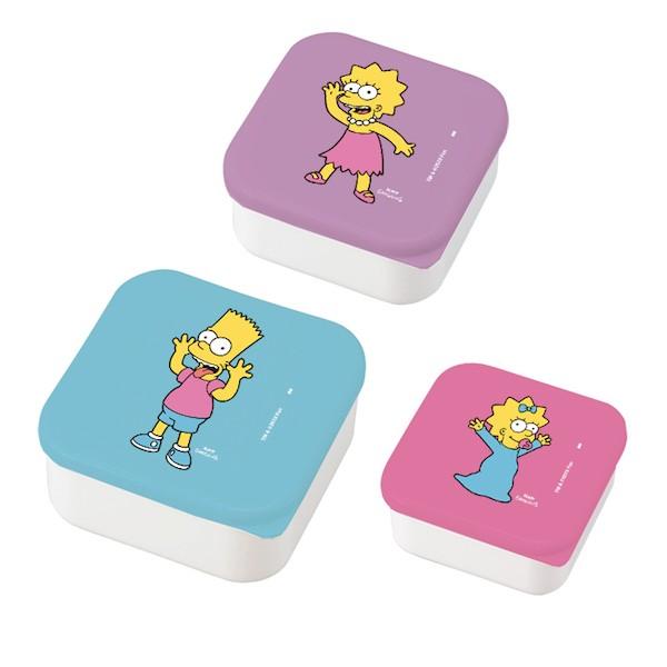 特価 お弁当箱 デザートケース 3個入り シンプソンズ キャラクター