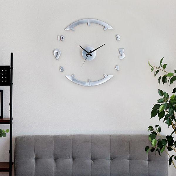 時計 掛け時計 Diy Clock シルバー ウォールクロック アナログ 壁時計 壁掛け時計 インテリア リビングート Paypayモール店 通販 Paypayモール