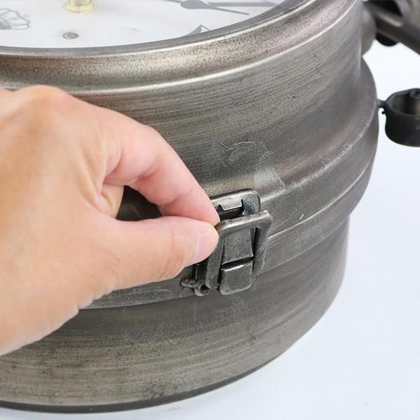 掛け時計 ウォールクロック アンティーク 両面 ブロンズ 幅39cm