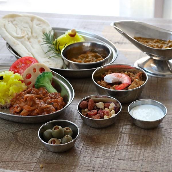 カレー皿 27.5cm ロッコ カレープレート ステンレス製 （ ステンレス