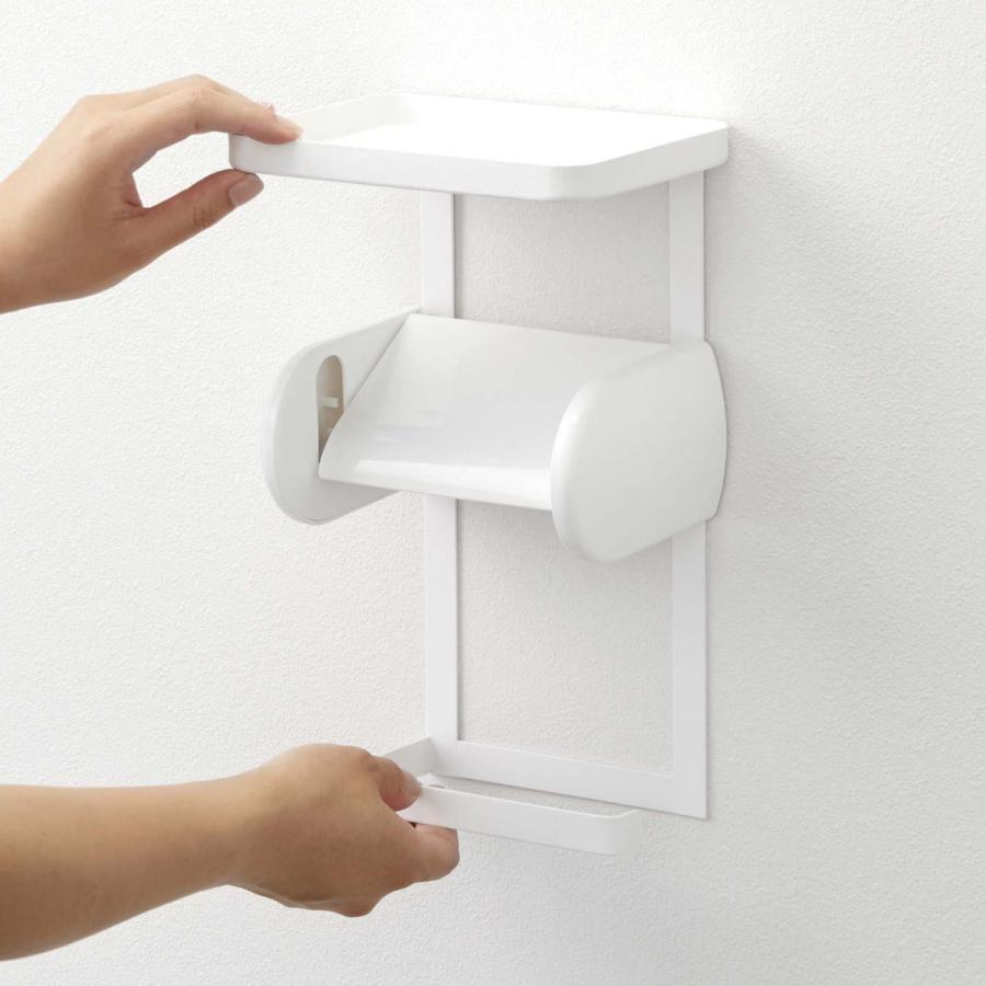 tower 特典付き 山崎実業 トイレットペーパーホルダー上ラック 2段