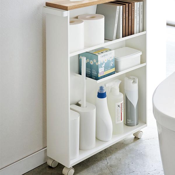 tower 特典付き 山崎実業 ハンドル付きスリムトイレラック タワー