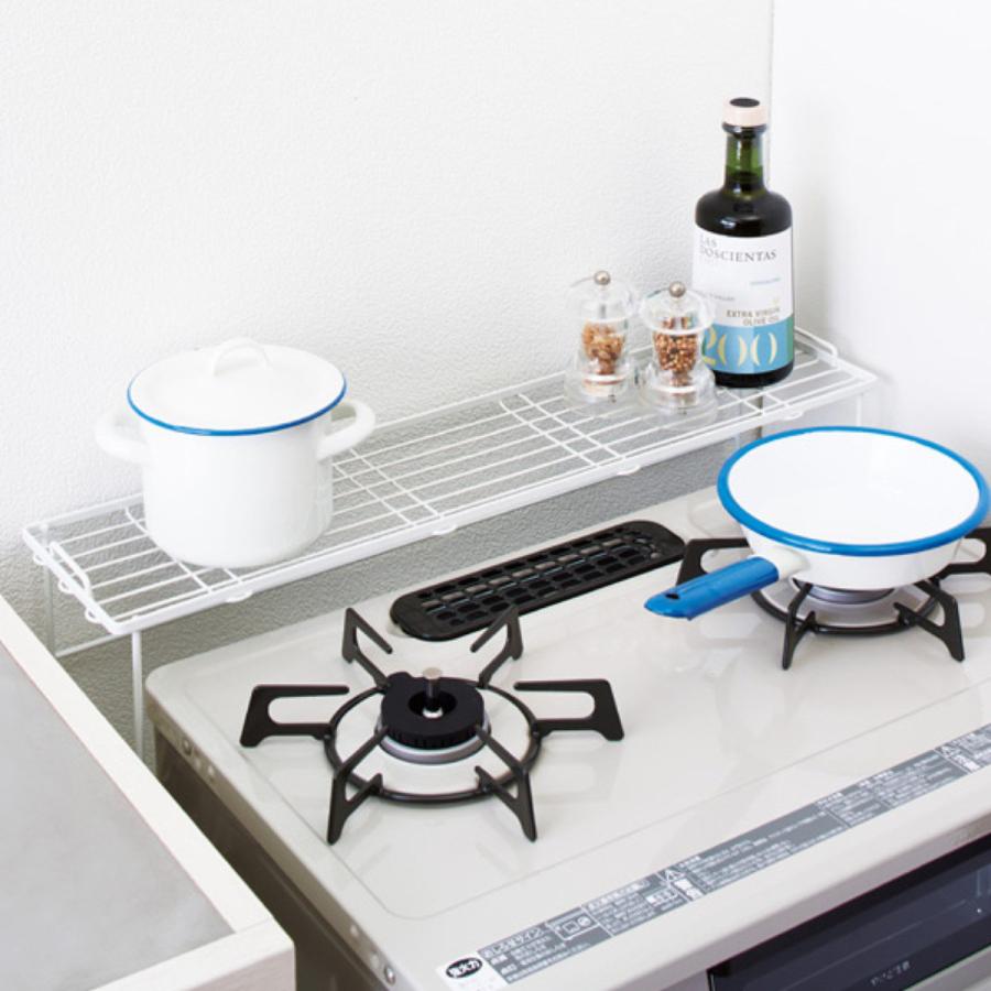 コンロ奥ラック L ファビエ コンロラック キッチン収納 コンロ奥隙間ラック すき間ラック コンロ奥収納 リビングート Paypayモール店 通販 Paypayモール