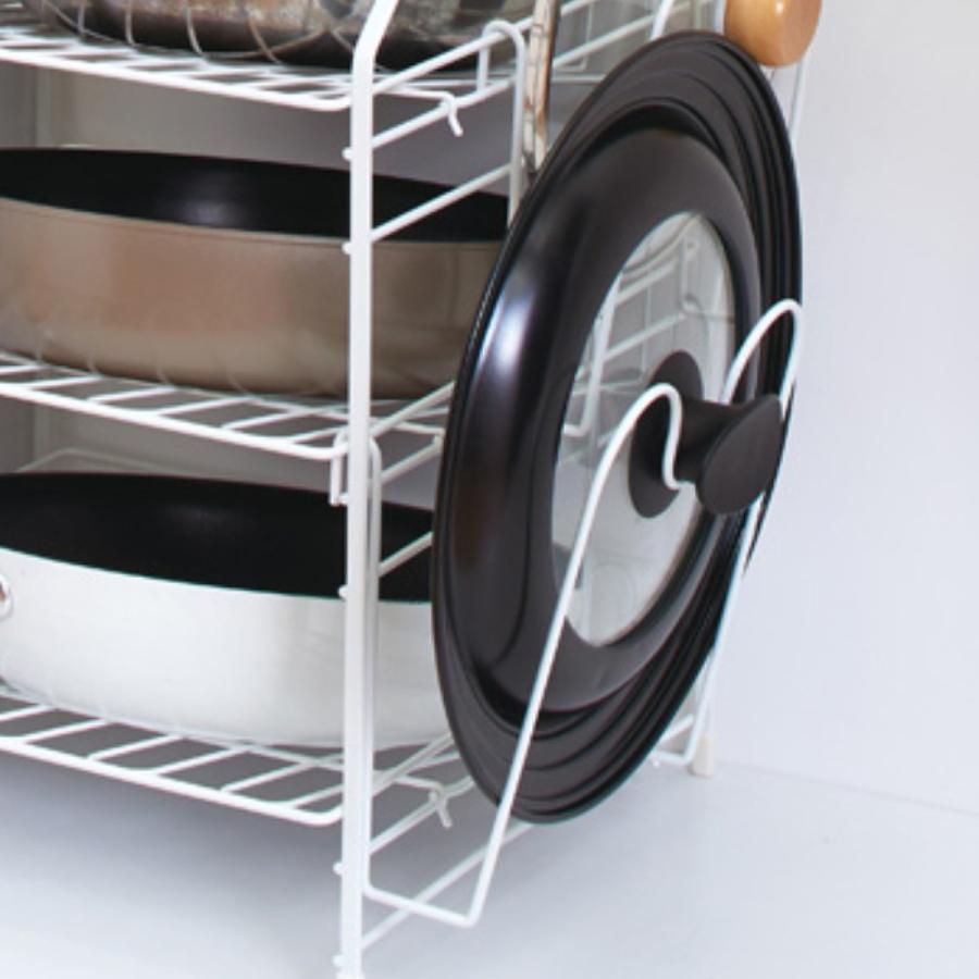 フライパンラック シンク下フライパンラック 4段 ファビエ （ フライパンスタンド シンク下収納 シンク下収納ラック ）