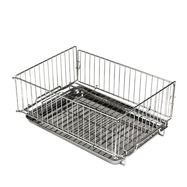 ヨシカワ □在庫限り・入荷なし□ 水切りカゴ オールステンレス たたん