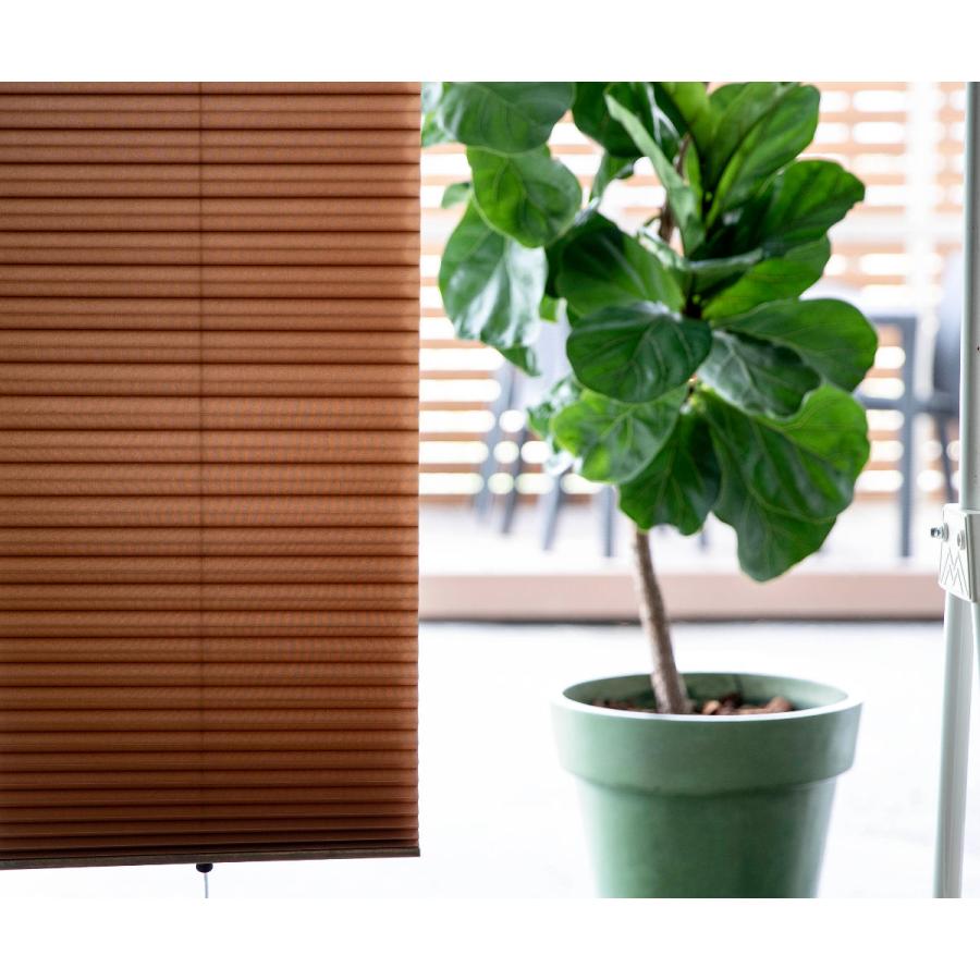 小窓用 スクリーン 断熱 幅35×丈90cm 突っ張り棒なし ハニカムシェード