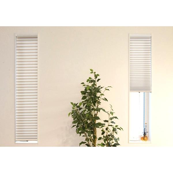 小窓用 スクリーン 断熱 幅35×丈90cm 突っ張り棒なし ハニカムシェード