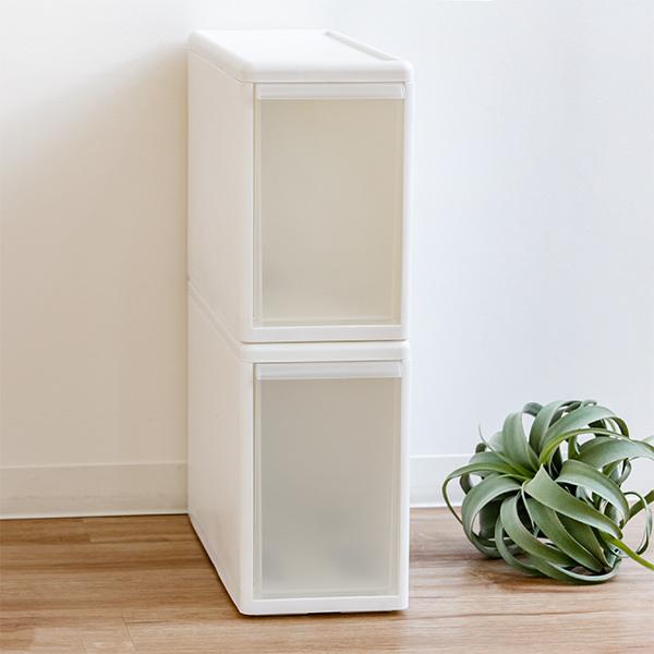 収納ケース スリム L プラスチック 引き出し 収納 日本製 ホワイト 収納ボックス ケース ボックス 幅17 奥行47 高さ28 リビングート Paypayモール店 通販 Yahoo ショッピング