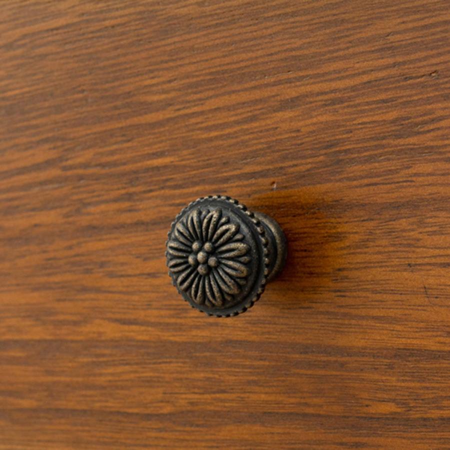 テレビ台 ローボード TV台 アンティーク調 フラップダウン扉 幅90cm