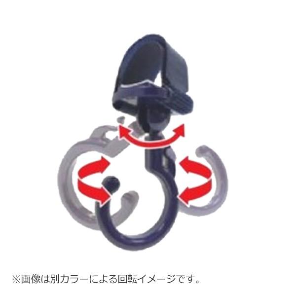 フック クルりんフック 回転タイプ 滑り止め付き （ 台車 車 車内 整理