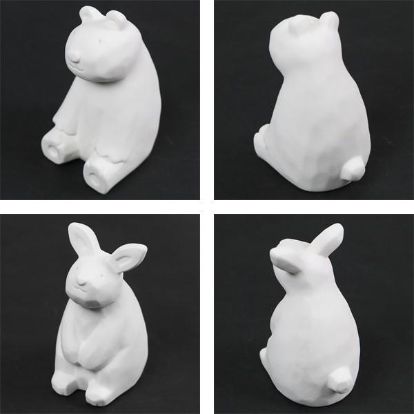 アロマストーン のんびり動物 動物 陶器 （ アロマ 石 素焼き
