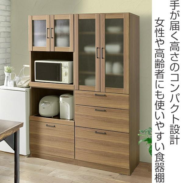 完成品食器棚 □在庫限り・入荷なし□食器棚 北欧風 Bagel 約幅60cm （ 開梱設置