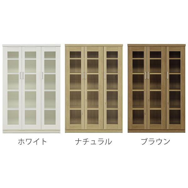 □在庫限り・入荷なし□本棚 ガラス扉 キャビネット ミドルタイプ 北欧