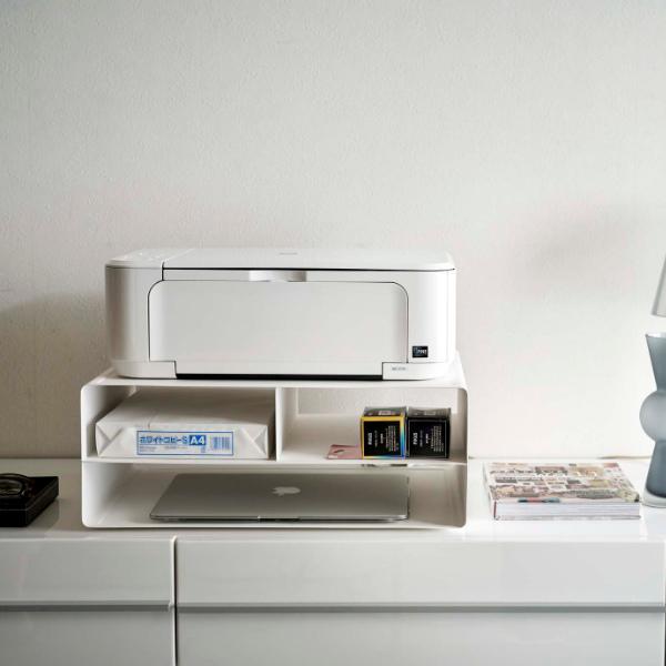 tower 特典付き 山崎実業 ツーウェイプリンター収納ラック タワー