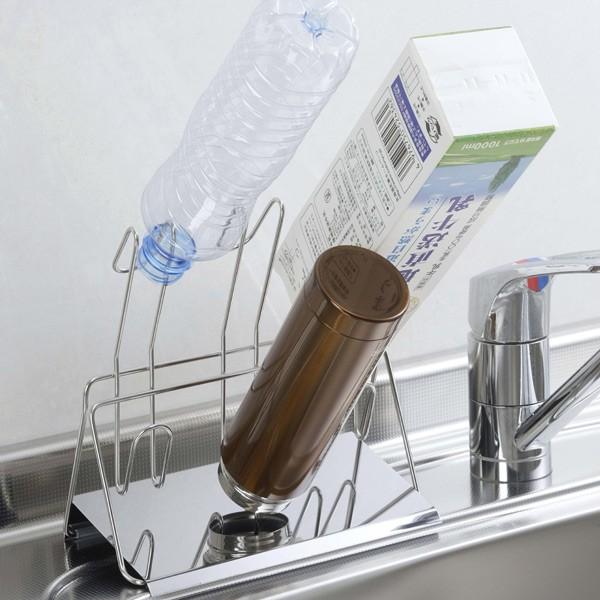 グラススタンド 卓上 スマートグラススタンド ステンレス製 （ グラス